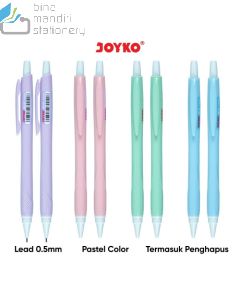 Contoh Pensil Cetek Mekanik Joyko Mechanical Pencil MP-52 (0.5) Eraser merek Joyko