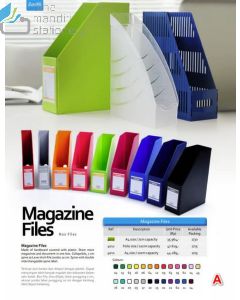 Contoh Boxfile kotak berkas Bantex 4011-11-Magazine File F4 10 cm Cobalt Blue merek Bantex