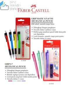 Gambar Faber-Castell Auto Mech Pencil 0.5 Blister Transparant (133800) Pensil Mekanikal otomatis merek Faber Castell