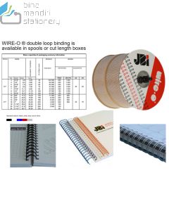 Ring Jilid Wire Binding JBI Spiral Kawat No. 09 Pitch 3:1 (9/16") Folio
