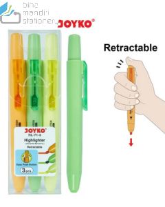 Joyko Highlighter HL-71-3 Texliner Stabilo Pewarna/Penanda Tulisan