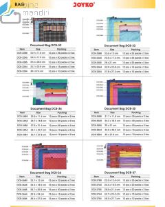 Jual Kantong Poket Resleting Dokument Joyko Document Bag DCB-32 A5 (sarung) termurah harga grosir Jakarta