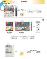 Contoh Joyko Color Brush Pen CLP-13 (12 Color) Pena Kuas Warna Menggambar Melukis merek Joyko