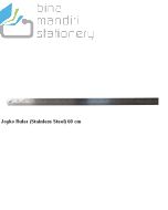 Contoh Mistar Penggaris Besi Panjang 60 cm Joyko Stainless Steel Ruler RL-ST60 merek Joyko